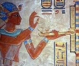 Offrande d'encens de Ramsès. Louvre